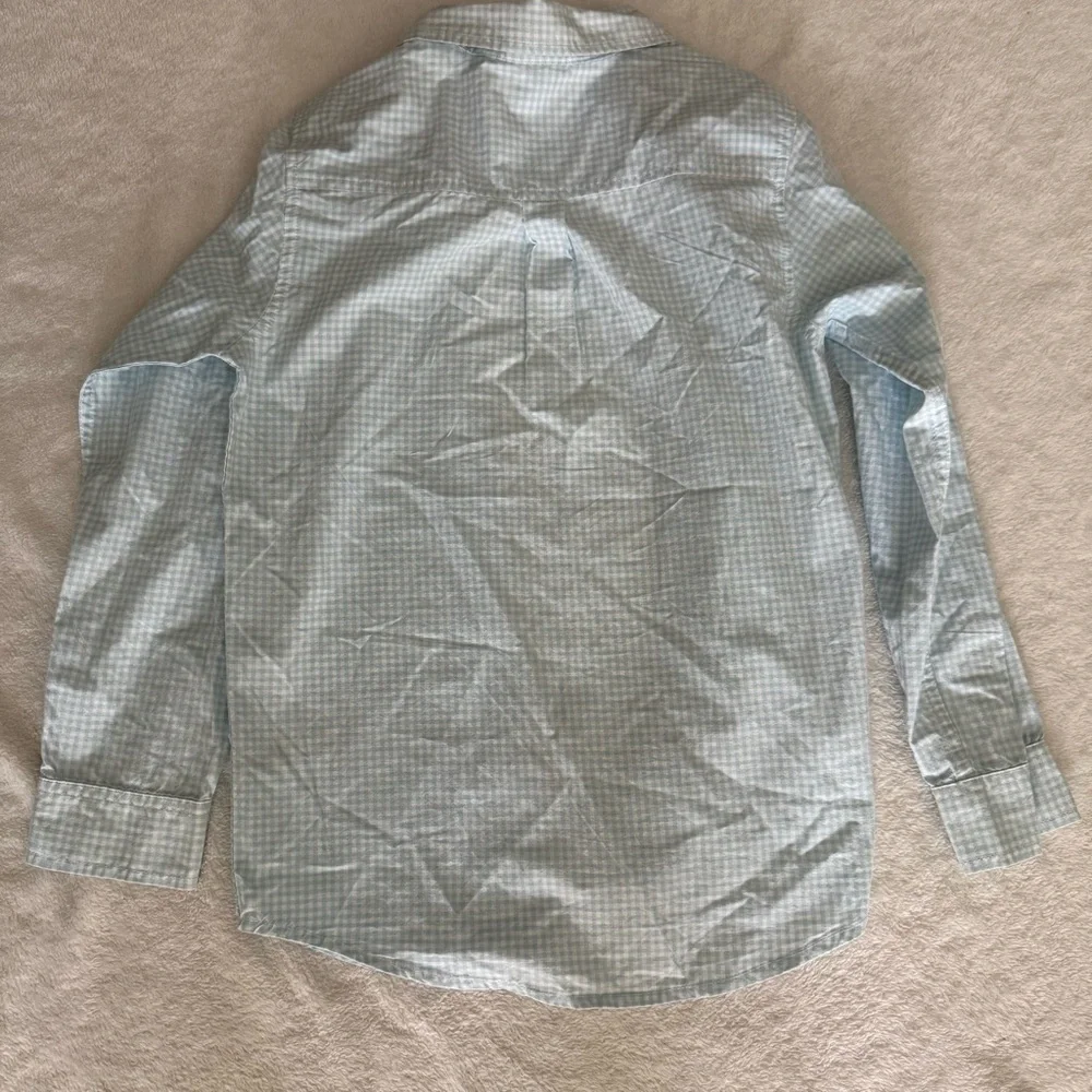 Gymboree Light Blue Plaid Button Down Shirt
